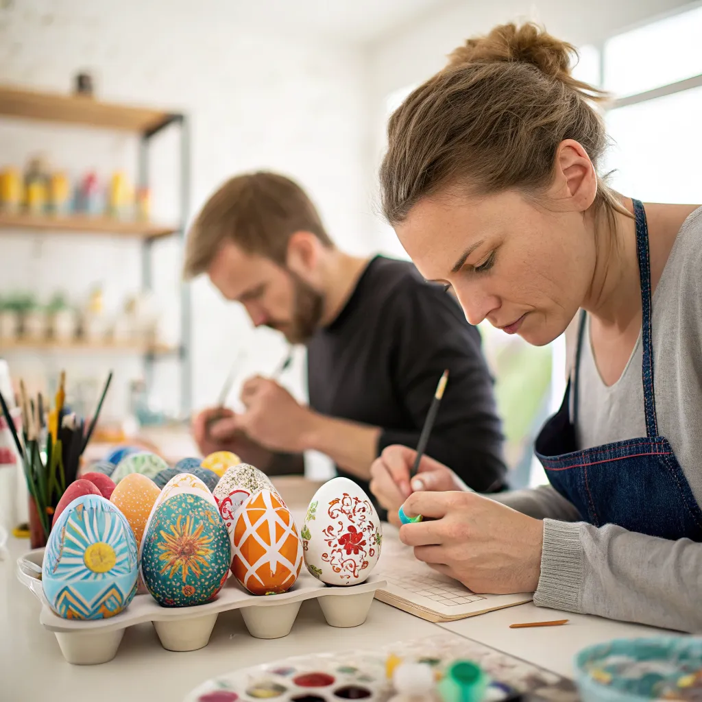 Egg Painting Session